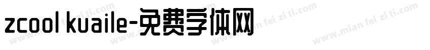 zcool kuaile字体转换